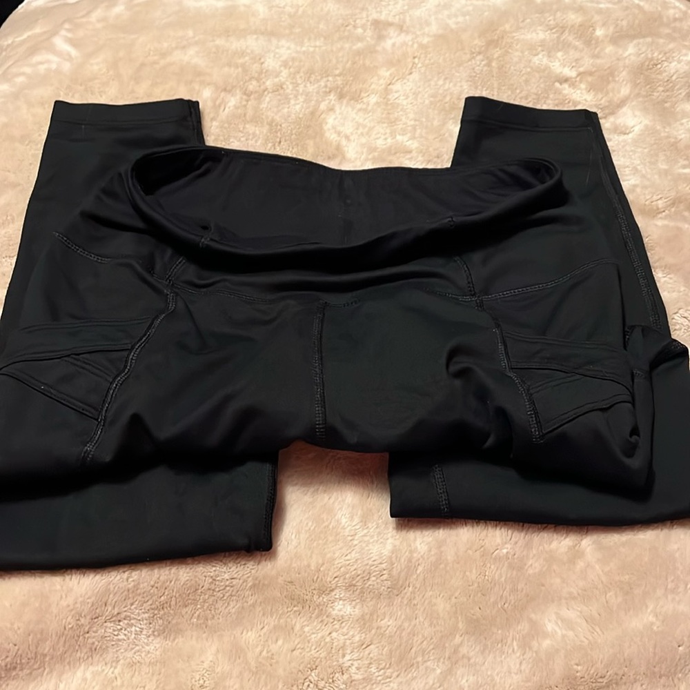 Black amazon leggings with crossover pockets!